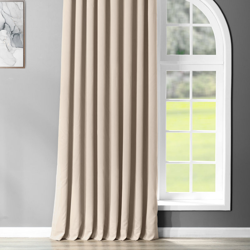 Room Darkening Grommet Single Curtain Panel, Classic Taupe, 100" W x 108" L