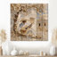 Musicien mexicain dans le village - Mexique, paysage, impression sur bois blanc sur bois de pin naturel