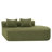 Lunford 116" Modern Curved Compression Boneless Sectional Sofa With Back Pillows-121685414
