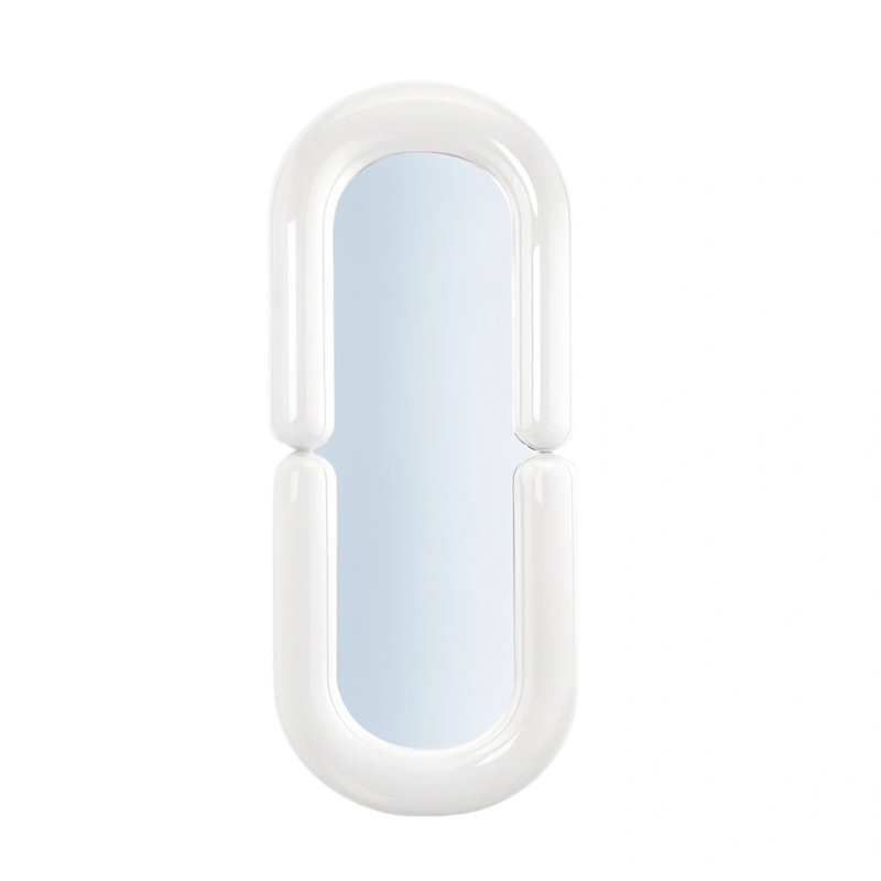 Mustache Mirror, White