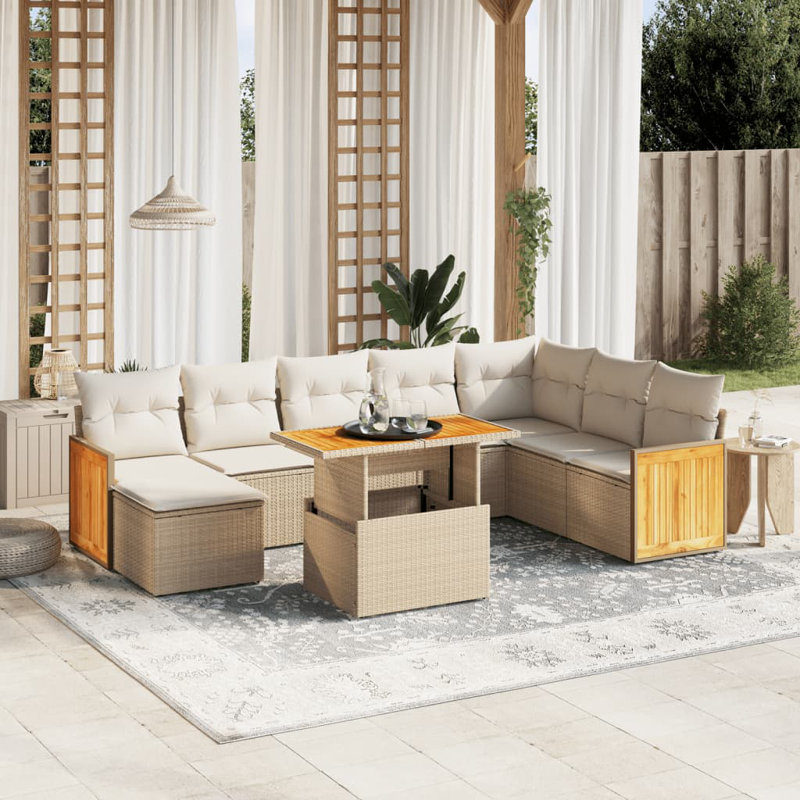 Vidaxl Garden Sofa Set Beige