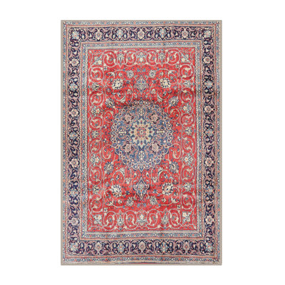 Tapis traditionnel rouge / bleu Giang