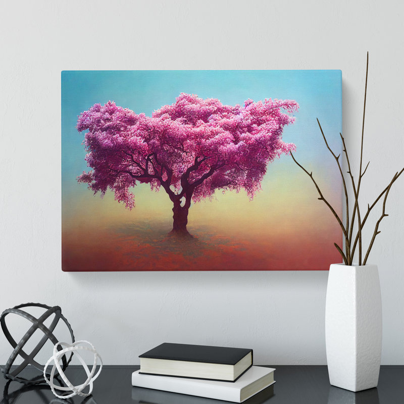Riveting Blossom Tree - Wrapped Canvas Print, 35cm H x 50cm W x 3cm D
