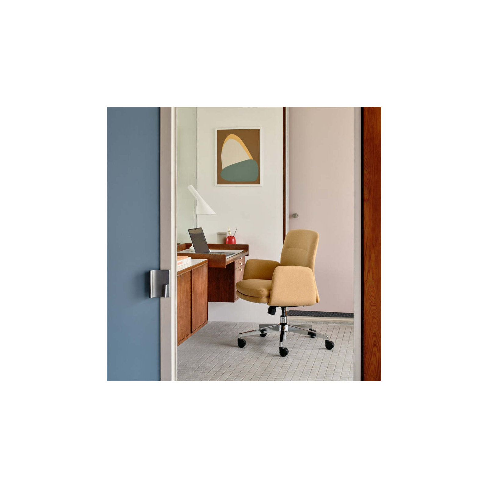 Softside Chair - Midback - Fabric, Sunflower, 40.5"