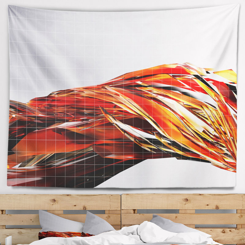 Coussin floral floral, H 68 po x l 80 po