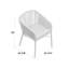 Chaise de patio empilable avec coussin