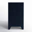 Table de chevet 1 tiroir Cleo Raffia, bleu marine Raphia-1805491040