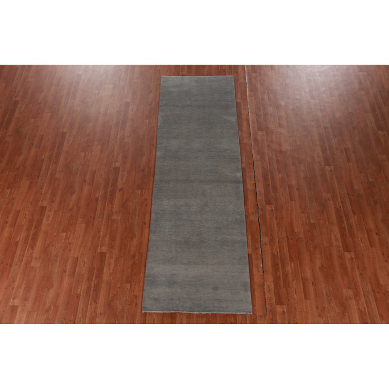 Tapis persan gris Gabbeh 3 x 10