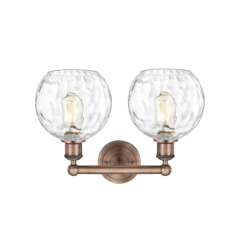 Ambrosane 2 - Light Dimmable Vanity Light, Antique Copper