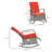 Outdoor Rocking Rattan Recliner,Red Rocker Chair-982442718