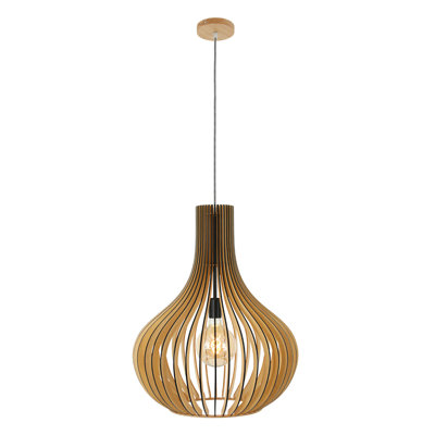 Preston 1 - Light Brown Teardrop Pendant