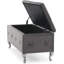 Banc de rangement avec repose-pieds Glam-1072714235
