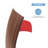 0.14" Thick x 1.57" Wide x 120" Length Self Adhesive Vinyl Strip for Joining Floor Gaps, Carpet Thresholds-90340985