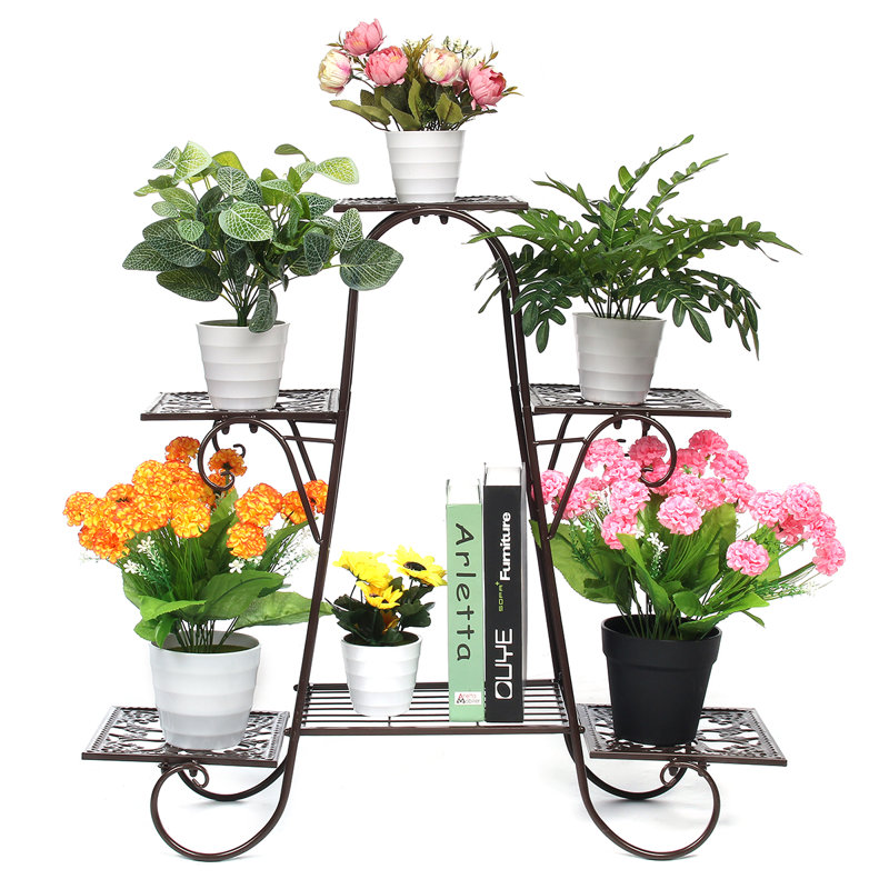 Metal Plant Stand, Brown