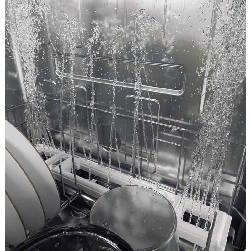 24" 39 dBA Smart Built-In Button Control Dishwasher, Stainless Steel
