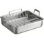 MultiClad Pro Triple Ply Stainless Cookware 16" Roasting Pan with Rack