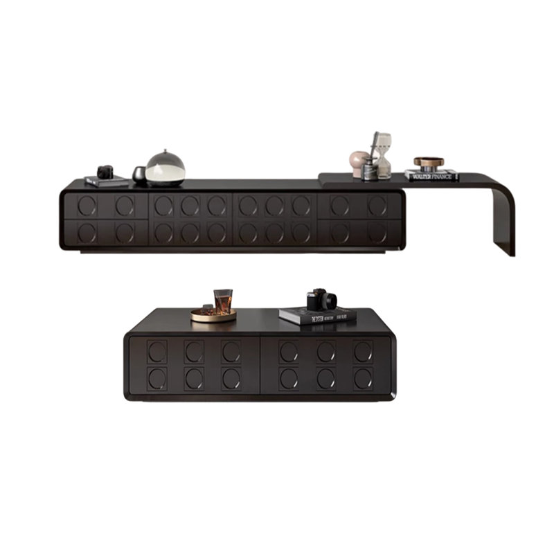 Expandable TV Stand and Coffee Table Set