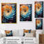 Solitaire en spirale arc coloré arc-en-ciel III - abstrait spirales murales-278451345-278451344