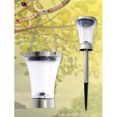 Chrome Solar Powered Integrated LED Pathway Light Pack