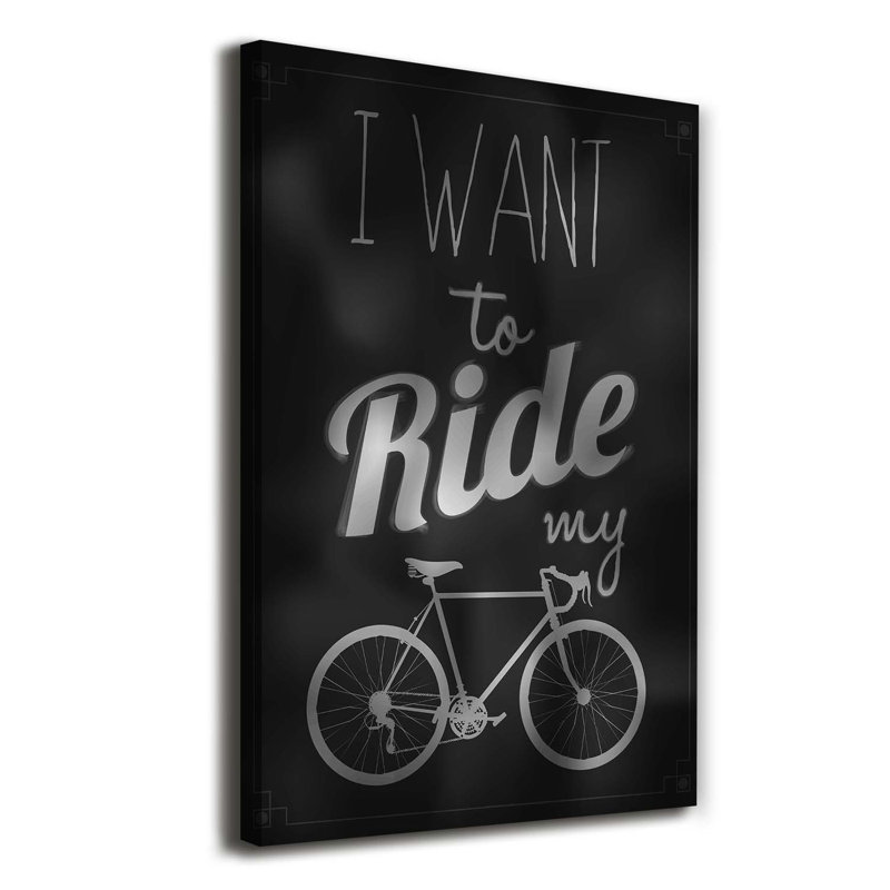 Want to Ride - Wrapped Canvas Art Prints