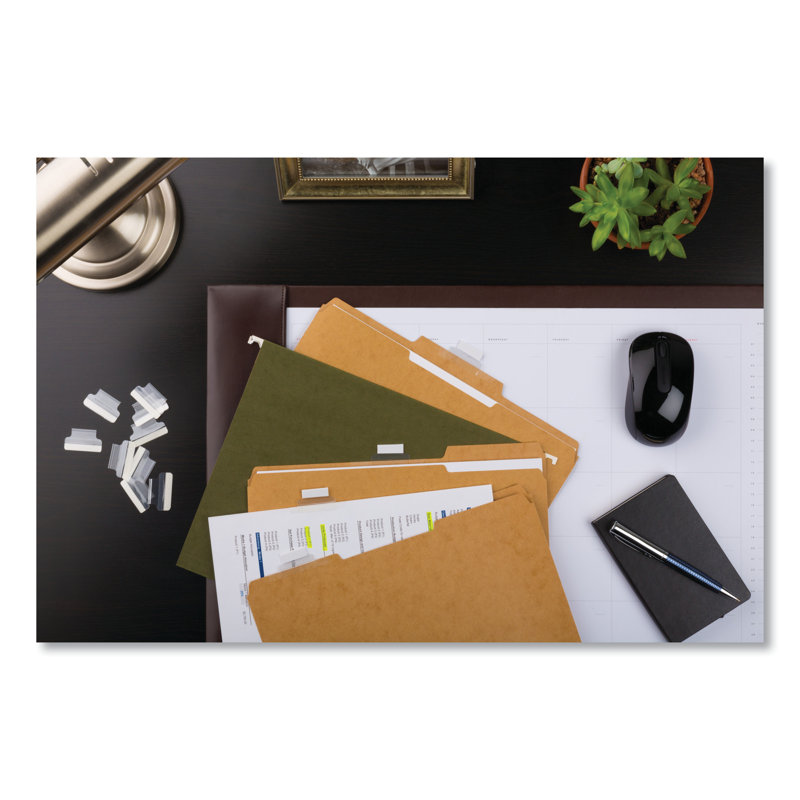Avery Clear Self-Adhesive Index Tabs with Printable Inserts, 1 Inch, Pack of 25