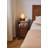 Solid Wood Nightstand with Two Drawers and Pull-out Panel Storage Bedside Table and Sofa Side Table