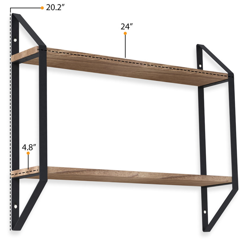 Galia 4 Piece Tiered Paulownia Tiered Shelf