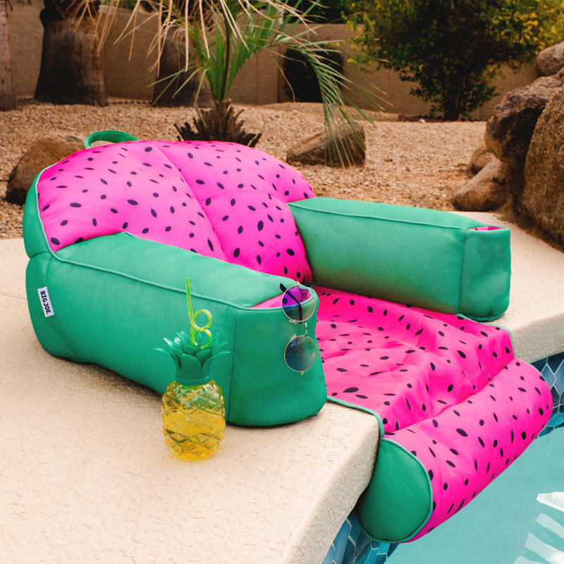 Flotteur de piscine Big Joe Lazy Lounger, Melon estival