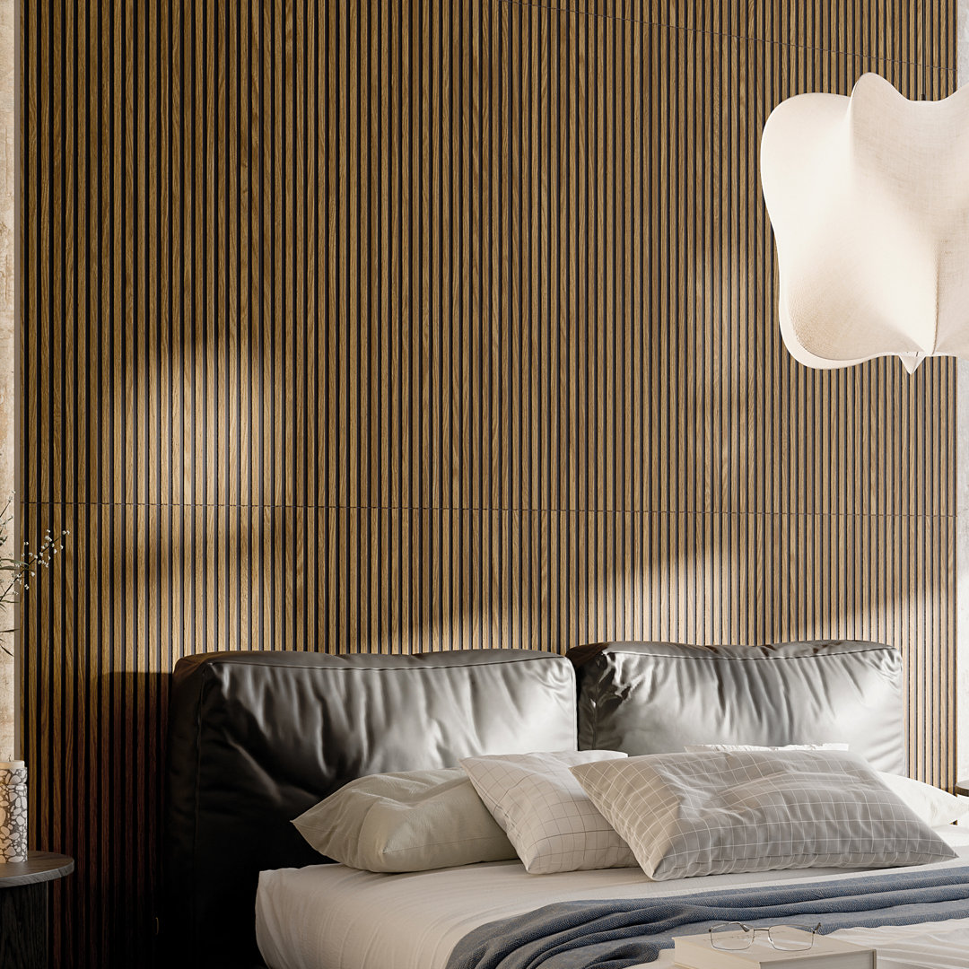 Calme 24" x 48" 3D Wood Panel Porcelain Wall Tile Encore Surfaces 