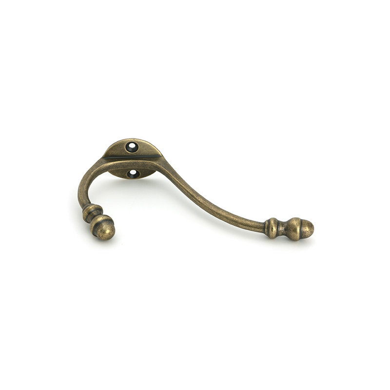 Brass Hook, Burnished Brass