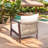 Patio Accent Chair,Outdoor Lounge Chair With Wood Frame-113527361