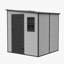 6x6 FT Outdoor Garden Plastic Storage Shed