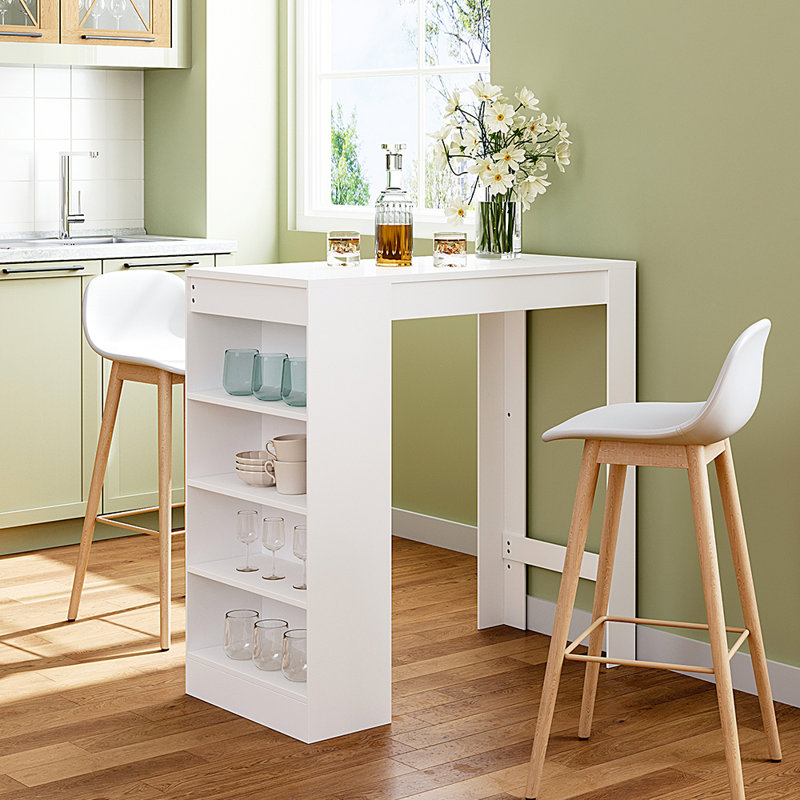 Takaia Dining Table, White, White