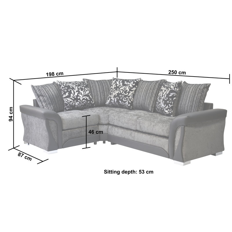 Bracamonte 5 Seater Corner Sofa , Left Corner