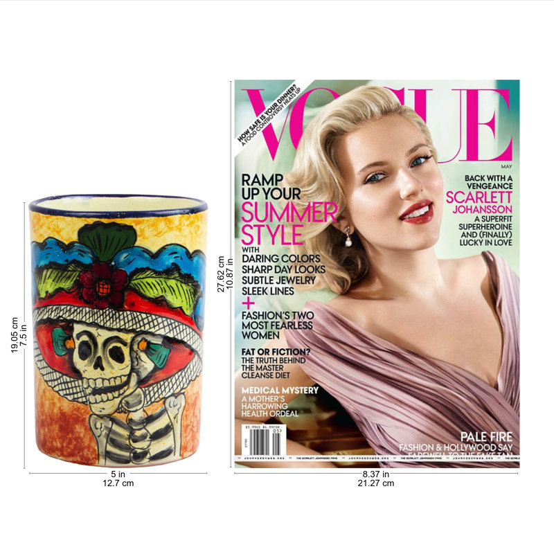 Vase en céramique Bungalow Rose Brilliant Catrina