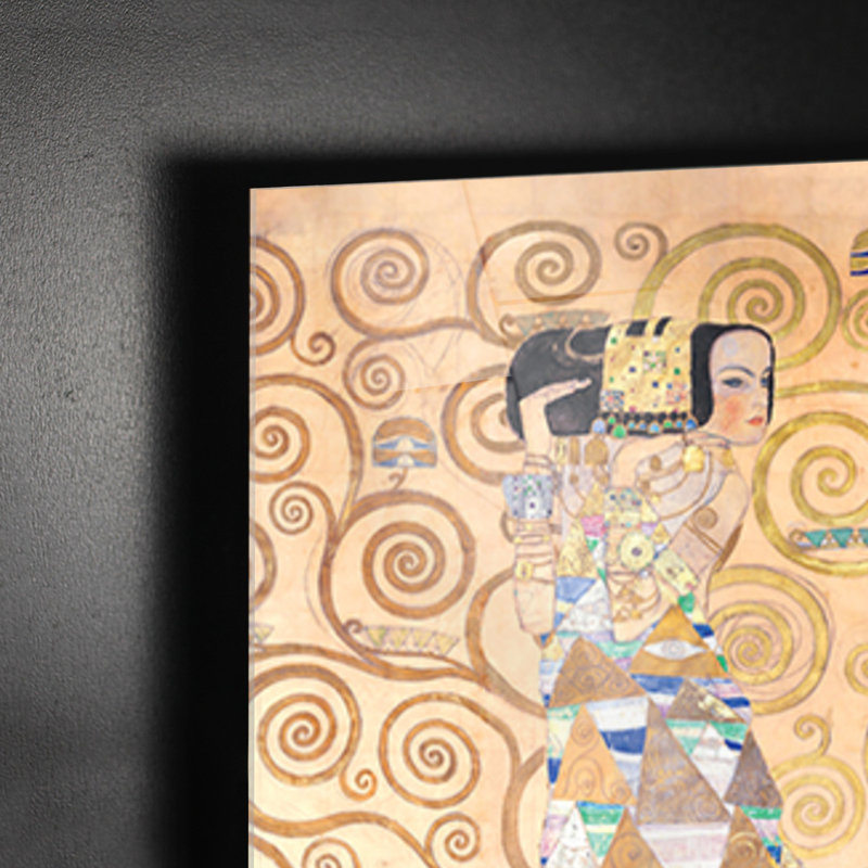 L'Albero della Vita by Gustav Klimt - Rectangle Painting on Vetro Acrilico Plexi, 60cm H x 100cm W
