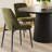 Green Chenille Upholstered  Dining Chairs-1303485672