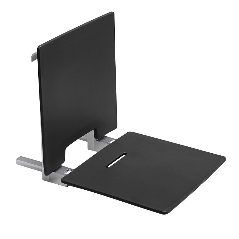 Varvara 37.2cm Metal Shower Bench, Black