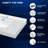 37" L x 22" W Solid Surface Single Bathroom Gloss White Integrated Vanity Top Bathroom Countertop With Center Sink With 1-3/8" H Backsplash