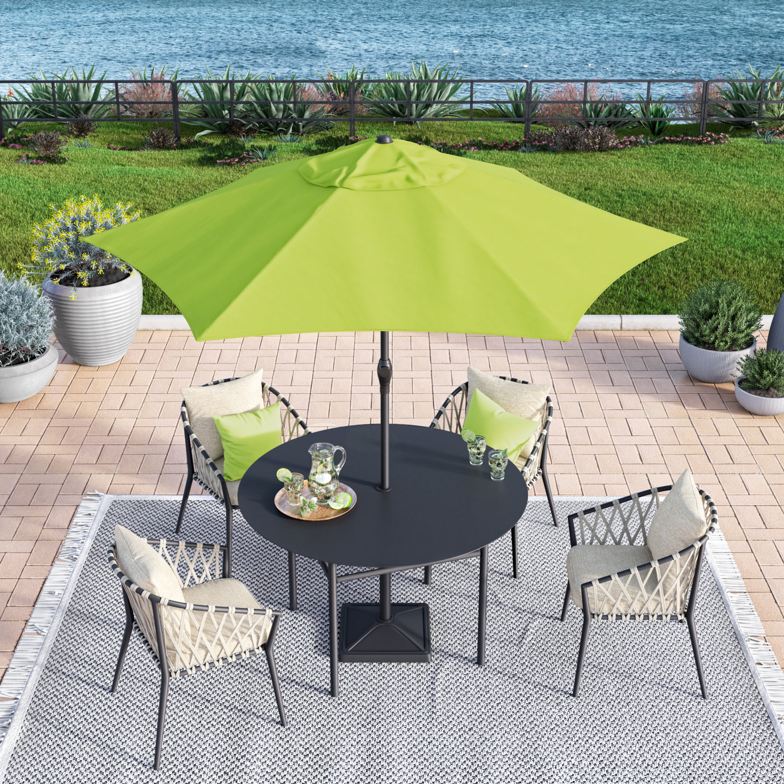 Toscana 9' Umbrella, Lime