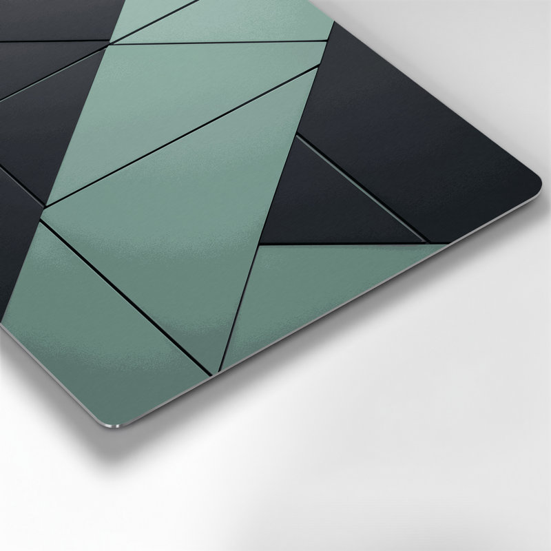 Minimalisme 46, art mural gris en métal, H 11 po x l 14 po