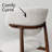 5 Piece Round Glass Dining Set With Walnut Base Table And 4 Upholstered Side Chairs-119727091