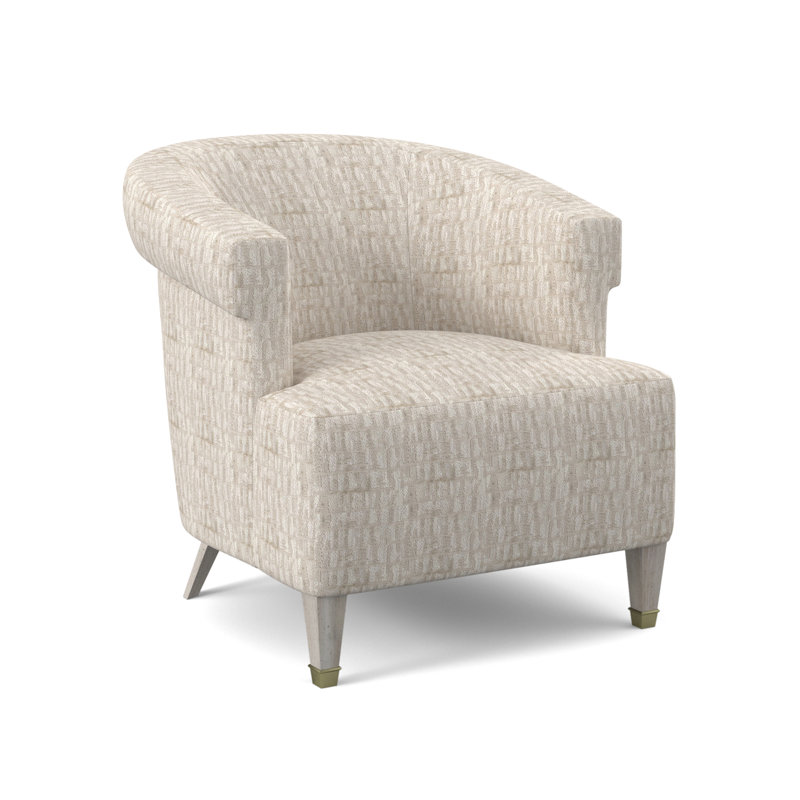 Fauteuil large de 30,5 po Madame, Bisque, Lin UV-Rollo