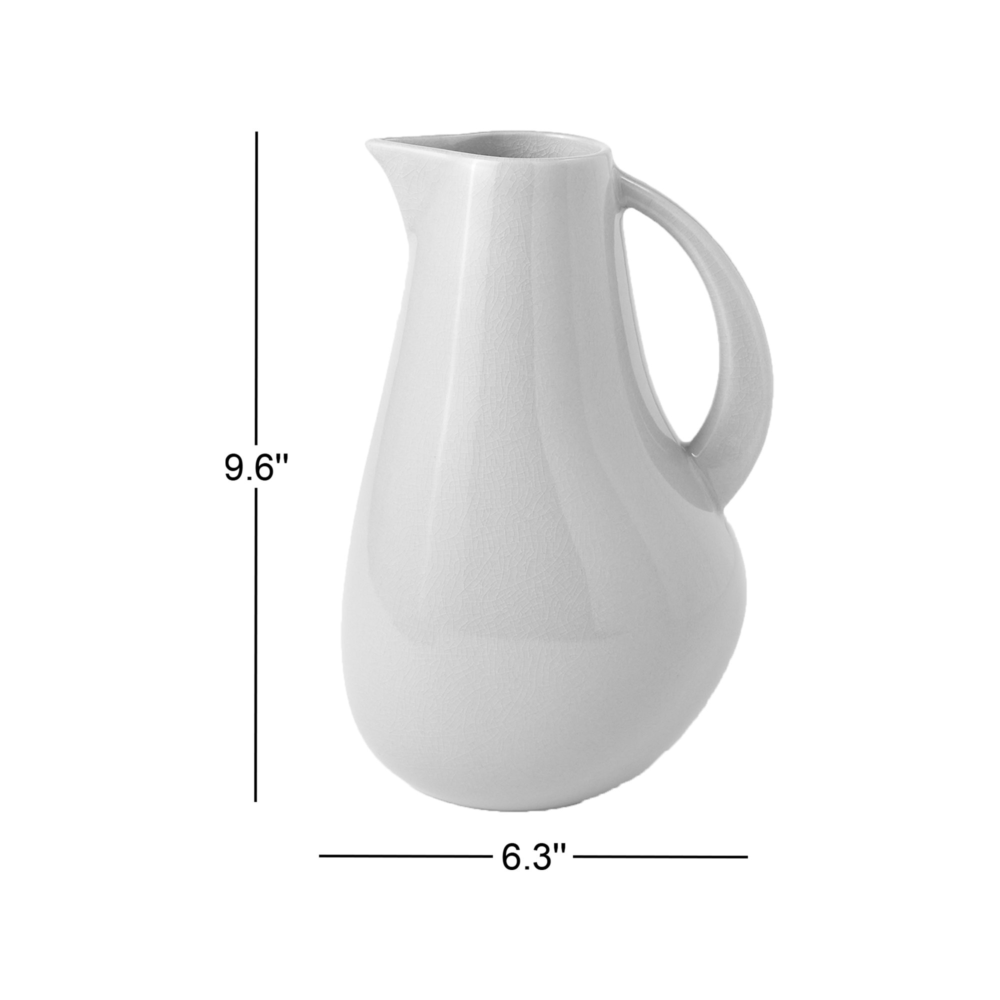 Borgen 72oz. Stoneware Pitcher, Pearl