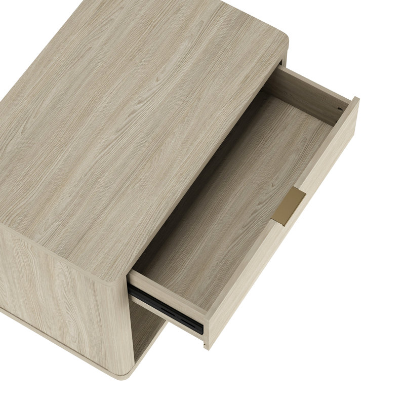 Table de chevet de style moderne pour le rangement de chevet, Naturel