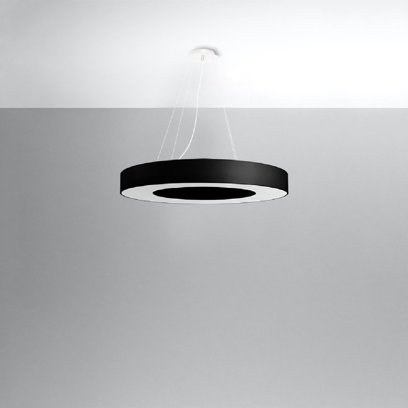 Rowana Slim 70 White Chandelier, Black