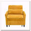 Fauteuil club en velours côtelé-1230842636