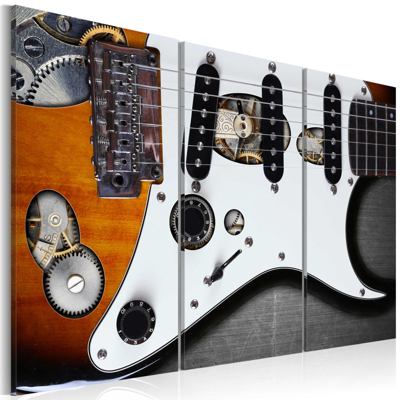 Guitar Hero - 3 Piece Wrapped Canvas Print
