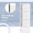 Tall Bathroom Storage Cabinet/Freestanding Linen Tower With 3-Tier Open Adjustable Shelf, White