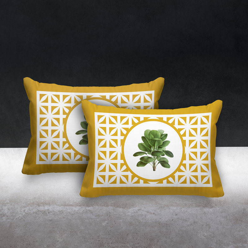  Coussin intérieur / extérieur Lumbar, Jaune